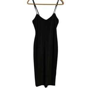 Marnie West basic black midi dress